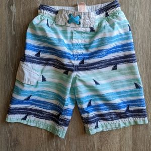 Boys shark swim trunks/ Boardshorts